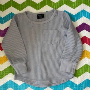 Gray little bipsy thermal shirt